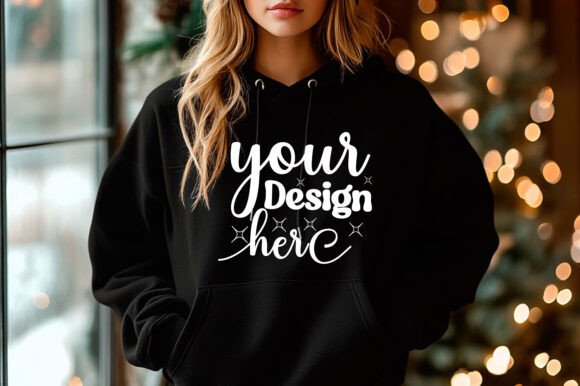 Christmas 18000 Hoodie Mockup: Graphics & Product Mockups