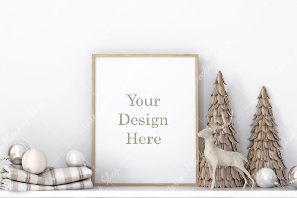Christmas Frame Mockup: Premium Graphics for Product Mockups