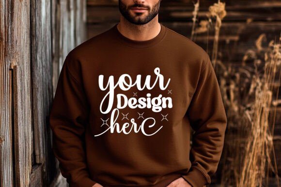 Christmas Gildan 18000 Mockup 38: Graphics & Product Mockups