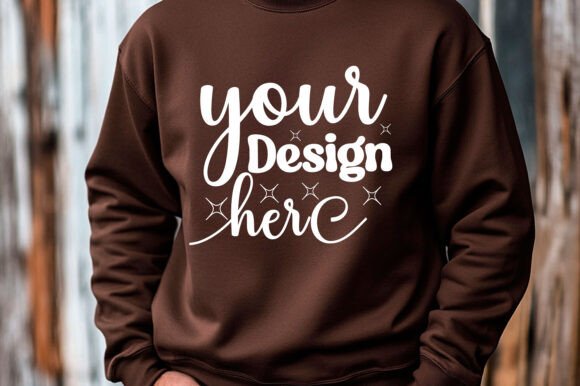 Christmas Gildan 18000 Mockup 40: Graphics & Product Mockups