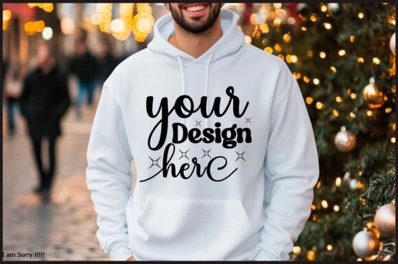 Christmas Hoodie Men Mockup 92: Graphics for Product Mockups