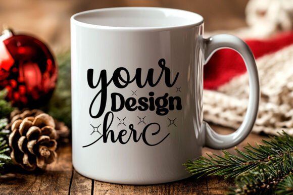 Christmas Mug Mockup 2: Graphics for Product Mockups