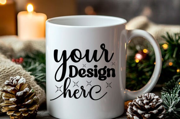 Christmas Mug Mockup 35: Essential Graphics for Product Mockups