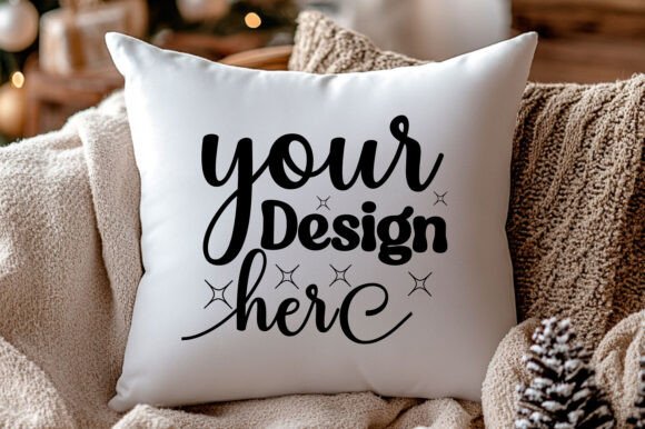 Christmas Pillow Mockup 11: Premium Graphics for Product Mockups