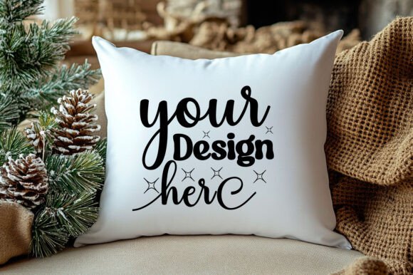 Christmas Pillow Mockup 117: Premium Graphics for Product Mockups