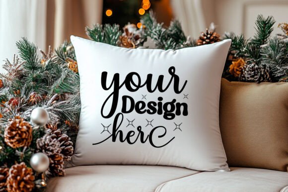 Christmas Pillow Mockup 69: Premium Graphics & Product Mockups