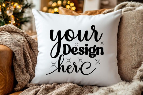 Christmas Pillow Mockup 80: Graphics for Product Mockups