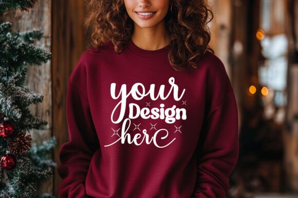 Christmas Sweater Mockup 105: Graphics for Product Mockups
