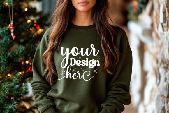 Christmas Sweater Mockup 106: Graphics for Product Mockups