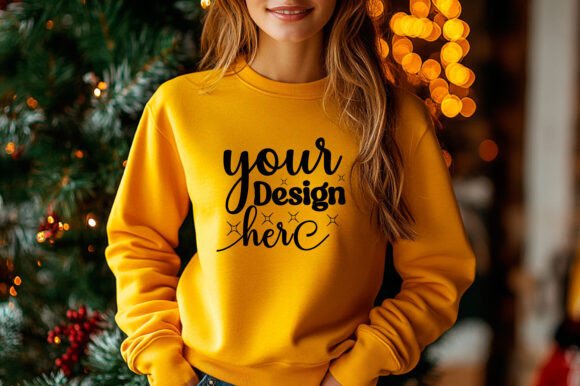 Christmas Sweater Mockup 82: Essential Graphics & Product Mockups