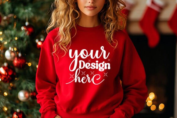 Christmas Sweater Mockup 91: Graphics & Product Mockups