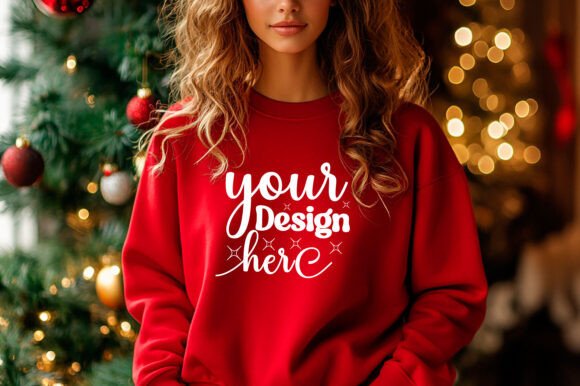 Christmas Sweater Mockup 93: Graphics for Product Mockups