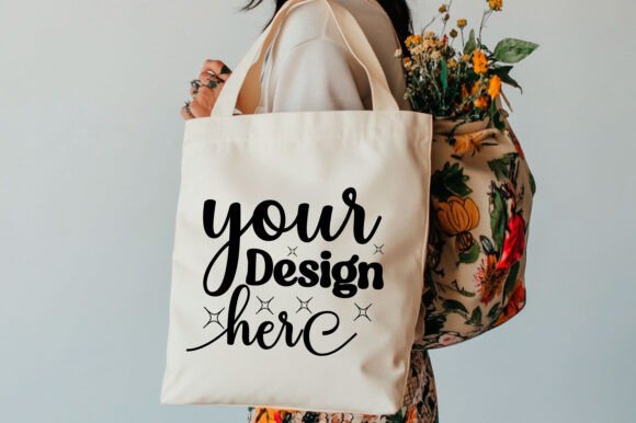 Christmas Tote Bag Mockup 106: Graphics for Product Mockups