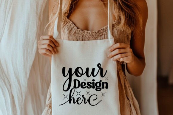 Christmas Tote Bag Mockup 117: Essential Graphics for Product Mockups
