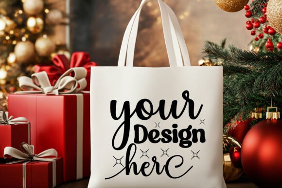 Christmas Tote Bag Mockup 54: Premium Graphics for Product Mockups