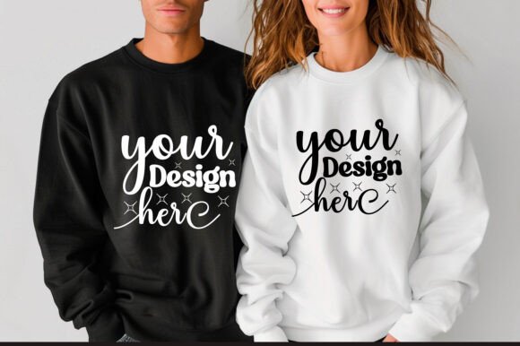 Gildan 18000 Couple Mockup 30: Premium Graphics & Product Mockups