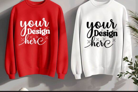 Gildan 18000 Couple Mockup 75: Graphics & Product Mockups