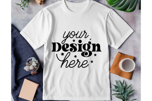 Gildan 64000 White Mockup 5: Essential Graphics for Product Mockups