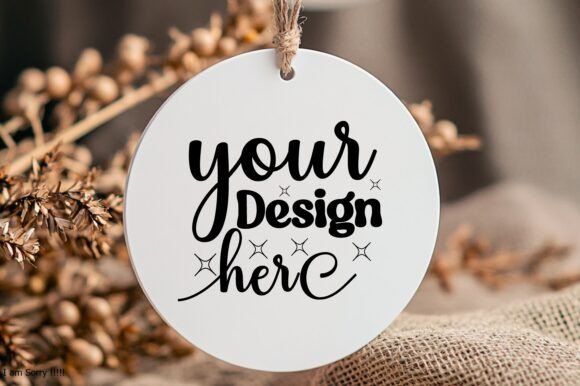 New Year Round Sign Mockup 35: Graphics for Product Mockups
