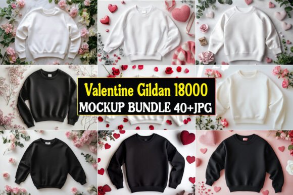 Valentine Gildan Mockup: Graphics & Product Mockups